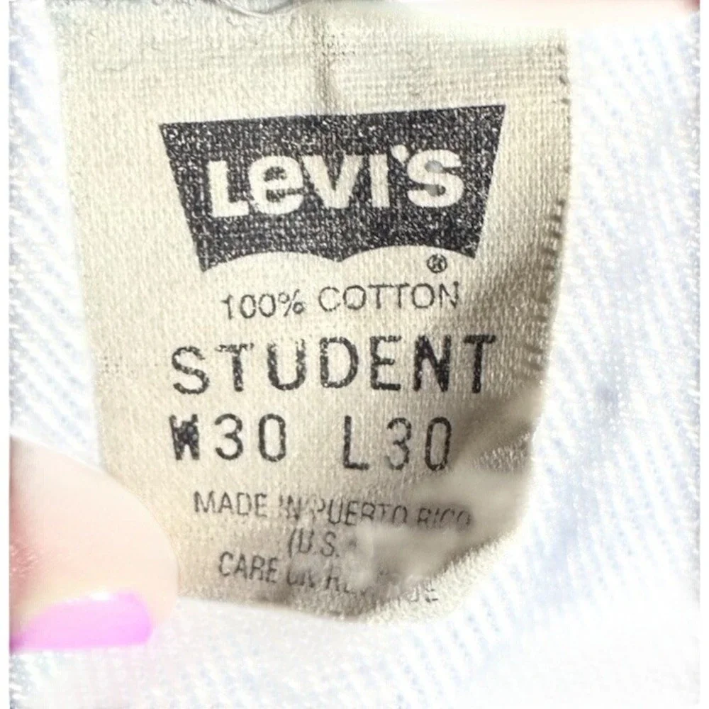 VTG Levi's 550 Orange Tab Student Denim Jeans‎ Grunge 28x28